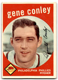 1959 Topps (a) Gene Conley Philadelphia Phillies #492