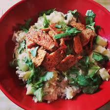 Riz Aux Legumes Et Seitan Maison En 2020 Riz Aux Legumes Riz Basmati Seitan