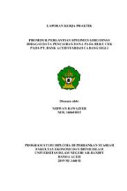 Sk bendahara bos reguler tahun 2020. Prosedur Pergantian Spesimen Giro Dinas Sebagai Data Pencairan Dana Pada Buku Cek Pada Pt Bank Aceh Syariah Cabang Sigli Repository Of Uin Ar Raniry
