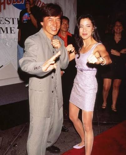 Jackie Chan & Michelle Yeoh at the 'Supercop' premiere • 1992 ❤️