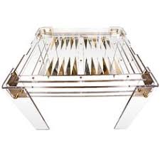 Lucite Backgammon Table By Charles Hollis Jones 1stdibs Com Backgammon Table Modern Game Tables Backgammon