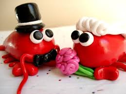 Lobster Wedding Cake Topper Lobster Beach By Magicalgifties Wedding Cake Topper Polymer Clay Wedding Cake Toppers Beach Cake Topper