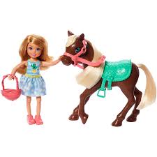 Barbie Club Chelsea Doll And Pony Mattel