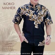 Model baju batik kerah tegak chinesse. Jual Koko Maher Baju Koko Batik Pria Lengan Pendek Terbaru Juni 2021 Blibli