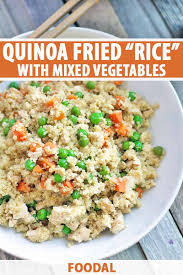 Quick And Healthy Quinoa Fried Rice Recipe Foodal Recipe Mixed Vegetables Healthy Side Dishes Fried Rice