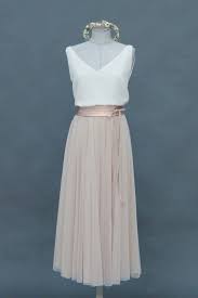 Tullrock Blush Wadenlang Fliessender Softtull Farrah Tullrock Wadenlang Brautmode