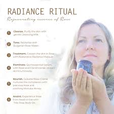 The perfect skincare routine for Valentines Day designed by Tammy herself.  🌹⁠ Follow along as Tammy walks you through her favorite Radiance Rituals,  using formulas featured in our special Queen of Flowers