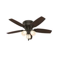We've researched the best ideally, fans should hang 8 feet from the floor and not be flush mounted to the ceiling so they have the seeded glass light fixture in the center of this fan is reminiscent of a lighthouse and gives your. Hunter 46 Hatherton New Bronze Ceiling Fan With Light Kit And Pull Chain Walmart Com Walmart Com
