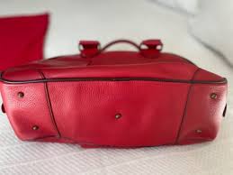 Lancel France Vintage bag old red gorgious
