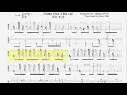 Pink Floyd Another Brick In The Wall Part 2 Bass Tab Gabriella Quevedo Tabs Another Brick In The Wall Pink Floyd Fingerstyle Guitar Youtube