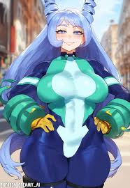Nejire Hado in tight hero suit and got blacked - Rule 34 AI Art