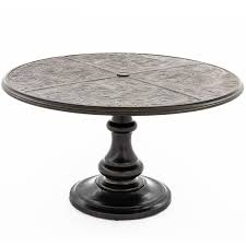 Outdoor mesh lattice aluminum 48 inch bronze round dining table. Du Monde 48 Inch Round Cast Aluminum Outdoor Pedestal Dining Table By Lakeview Outdoor Designs Walmart Com Walmart Com
