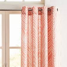 Brooklyn Herringbone Coral Grommet Curtain Pier 1 Imports Coral Curtains Grommet Curtains Curtains