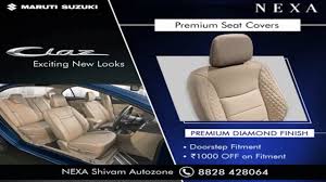 Nexa Ciaz Premium Seat Covers Shivam Autozone Mumbai In 2020 Seat Covers Seating Cover