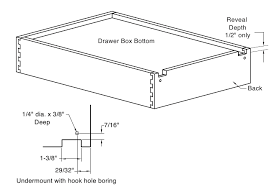 Notch And Bore Option For Your Cabinet Drawer Box To Utilize Under Mount Cabinet Drawer Glides Drawer Box Cabinet Drawers Boxes For Sale