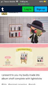 Acnh Kpop Album Shelf Animal Crossing Game Animal Crossing Animal Crossing Characters