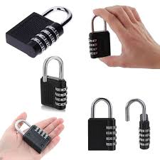 Repeat this step for the second, third, and fourth numbers of your combination. Heavy Duty 4 Digit Combination Padlock Number Lock Luggage Travel Code Lock Black Weatherproof Security Buy Online At Best Prices In Pakistan Daraz Pk