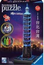 Start at the base and work your way up—display your finished model or disassemble and enjoy the challenge of building again. Puzzle 3d Ravensburger Night Edition