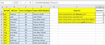 One solution is to write out the ranges as text in an array constant inside the indirect function like this: How To Use The Countif Function In Excel