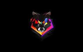 Hd Wallpaper Multicolored Wolf Illustration Geometry Digital Art Simple Background Wallpaper Flare