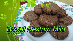 Biskut zahra doh biskut ini berderai kerana mengandungi banyak bahan kering. Biskut Nestum Milo Sukatan Cawan Youtube