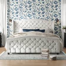 The headboard has a high back and sheltering sides that create a cozy spot for lounging, breakfast in bed and catching up on your emails, and the footboard finishes the look. Marlon Upholstered Bed Reviews Birch Lane