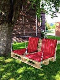 Schaukel Aus Paletten Garten Sichtschutzgarten Inagarten Japanischergarten In 2020 Pallet Swing Diy Pallet Garden Furniture Backyard Patio Designs