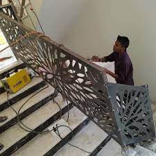 The top two railing systems we offer and most commonly used in. Stairs Stair Railings Laser Cutting Rs 270 Square Feet Laser Arc Id 22030964333