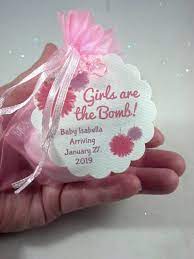 Mini wine bottle baby shower favor tags. Shower Favors Baby Shower Favors Spaglo Bath Bomb Favors Etsy In 2020 Baby Boy Shower Favors Baby Shower Favors Girl Girl Baby Shower Decorations
