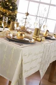 New Christmas Tablecloths Wine Cream White Gold Silver Script Round Rectangle Ebay Christmas Table Cloth Christmas Dining Table Christmas Table