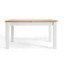 Or £166.33 pm (no interest) with. Padstow White 140 180cm Extendable Dining Table Rectangular Oak Top Solid Wood Legs Roseland Furniture