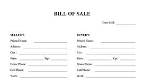 States requiring approved bill of sale. General Bill Of Sale Form