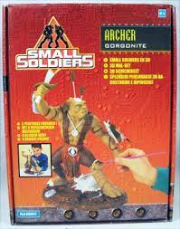 By what name was small soldiers (1998) officially released in india in english? Small Soldiers Hasbro Ready To Paint Figure Kit Archer Gorgonite