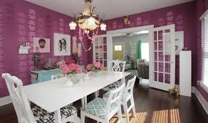 To add a signature décor to your dining room, you can use dark purple floor mattress or simply install a wall mural depicting a field of lavender to create a vivacious texture. 15 Purple Dining Room Ideas Home Design Lover