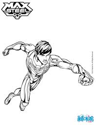 Max steel without his helmet coloring pages - Hellokids.com