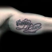 Carpe diem tattoos on wrist are perfect because they would be visible to the world all the time. 70 Carpe Diem Tattoo Designs For Men Seize The Day Ink Ideas