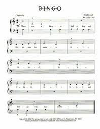 Some of the titles include: Bingo Free Sheet Music For Piano Easy Sheet Music Easy Piano Sheet Music Piano Sheet Music