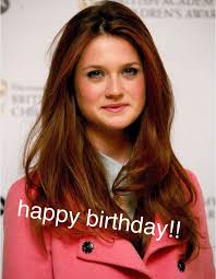 Happiest of Birthdays to our beloved Bonnie Wright (Ginny Weasley)