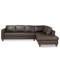 I have a mainstays sectional that was 200 on sale. Milano Leather 2 Piece Chaise Sectional Sofa Macys Com Leather Sectional Sofa Leather Sectional Sofas Sectional Sofa