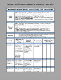 As a general rule, the majority of your strategies should be experiential. Professional Development Plan Integrating Technology