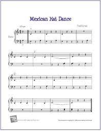 Mexican Hat Dance Free Beginner Piano Sheet Music The Piano Student The Piano Student