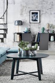 The extra weight is dealt with support legs. Kragsta Coffee Table Black 90 Cm Ikea
