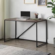 Product titlel shaped desk office computer glass corner desk with. Clearance Computer Tables And Desks 46 Modern Wooden Computer Table With Metal Legs Heavy Duty Writing Desk For Small Spaces Compact Gaming Desk Small Teens Desk Laptop Desk For Home Office L1367 Walmart Com