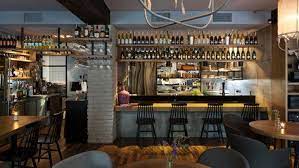 gastro cafe 15 kryvyi rih azovskiy pahomova architects modern coffee shop bar interior restaurant interior