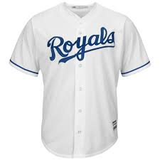 details about mlb kansas city royals majestic replica cool base home jersey shirt youth kids