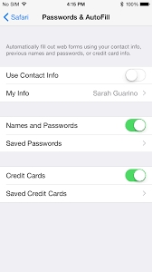 Select my info to edit your name. Ios 8 How To Use Camera To Enter In Credit Card Info 9to5mac