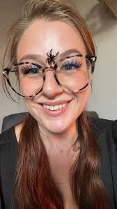 my two babies exploring my face 🖤🕷️😂