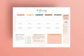 Enfants A La Maison Planning De La Semaine A Imprimer En 2020 Planning A Imprimer Planning Enfant