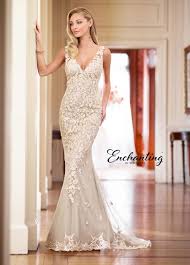 Enchanting By Mon Cheri 218163 Open V Back Wedding Dress Fitted Wedding Gown Bridal Gowns Wedding Gowns Lace