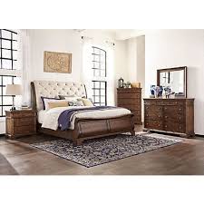 Trisha Yearwood Dottie Queen Upholstered Headboard Sleigh Bed In 2020 Bedroom Sets Queen Upholstered Bedroom Set Bedroom Furniture Sets